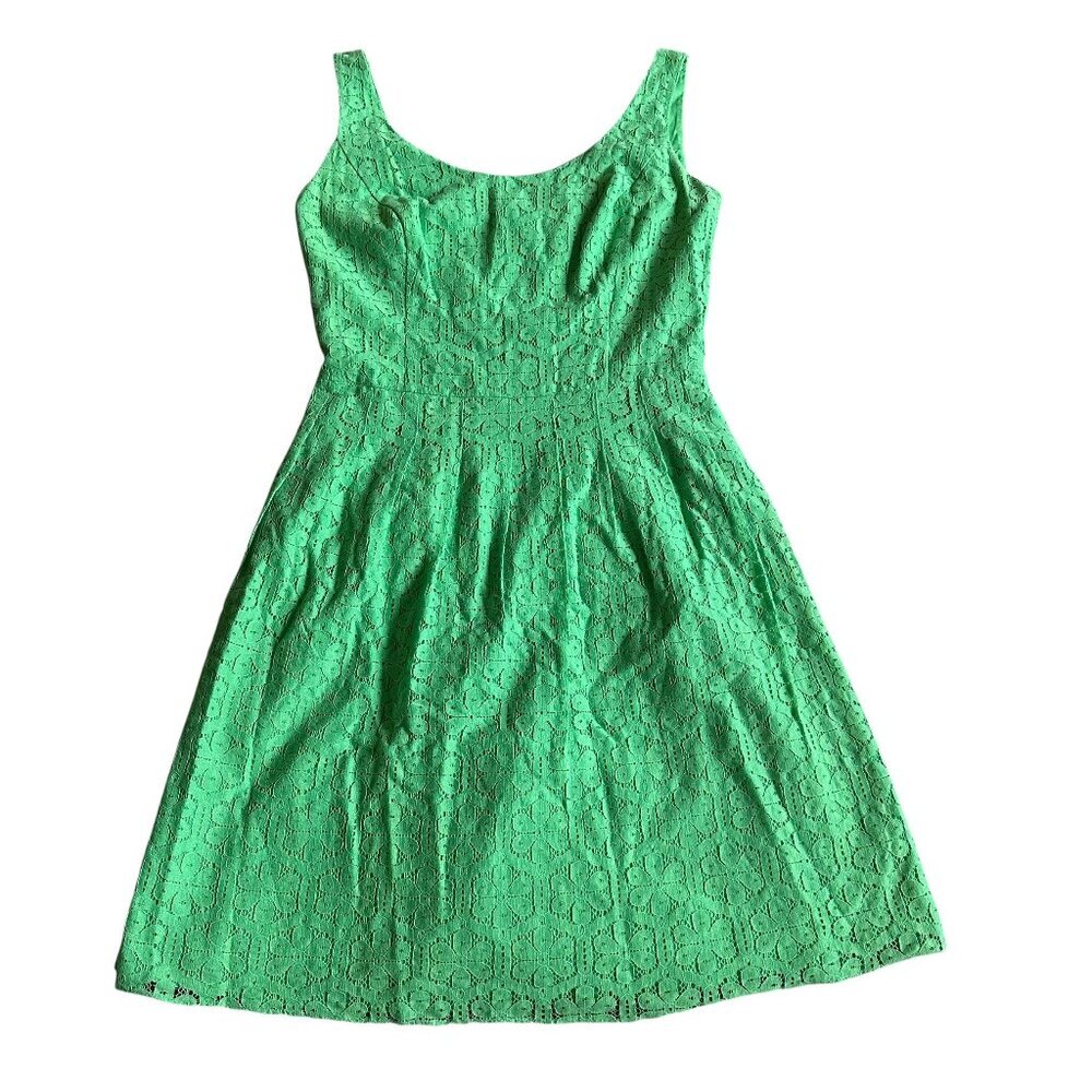Lilly Pulitzer Green A-Line Eyelet Dress Sleeveless
Casual Comfy Size 10 Women's
